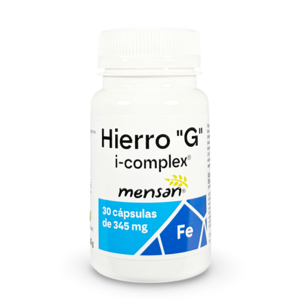 Cápsulas de Hierro "G". Cápsulas vegetales 345 mg.. 30 u. Cápsulas de Hierro "G". Cápsulas vegetales 345 mg.. 30 u.