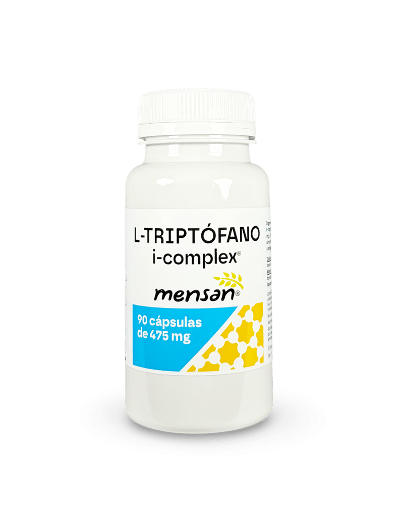L-Triptófano complemento en cápsulas i-complex® (+ B6 + Mg). Cápsulas 475 mg.. 90 u. L-Triptófano complemento en cápsulas i-complex® (+ B6 + Mg). Cápsulas 475 mg.. 90 u.