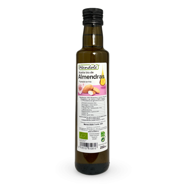 Aceite de Almendras dulces. 1ª Presión en frío. 250 ml.