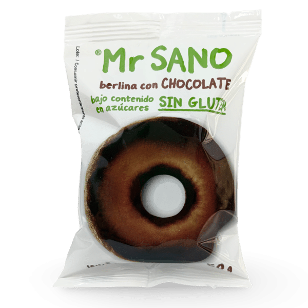 Berlina de chocolate TIPO DONUT. Sin gluten