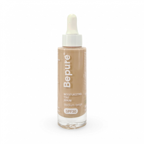 Facial Hidratante SPF30 con color MEDIUM-BEIGE. Sérum de día. Todo tipo de pieles | Todo tipo de pieles sensibles | Pieles grasas | Pieles secas | Pieles normales y mixtas. 30 ml.