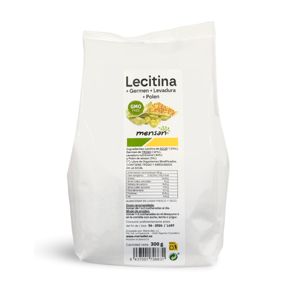 Lecitina + Germen + Levadura + Polen Lecitina + Germen + Levadura + Polen